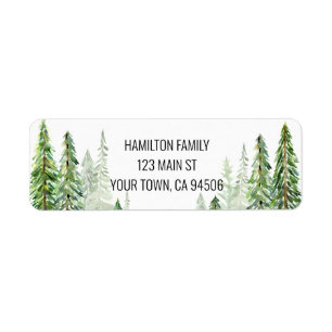 Weihnachtsbaumen Rücksendeadresse