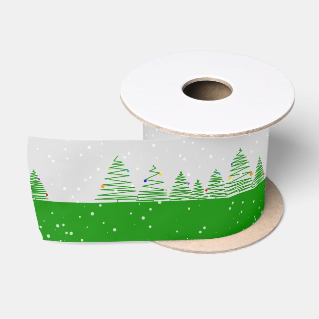 Weihnachtsbaumen Satinband (Spule)