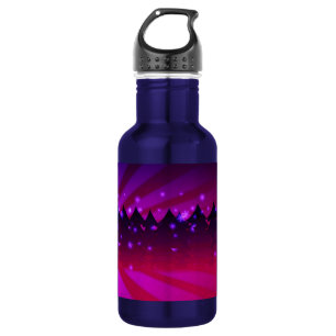 Weihnachtsbaumen Schattierungen von Lila Trinkflasche