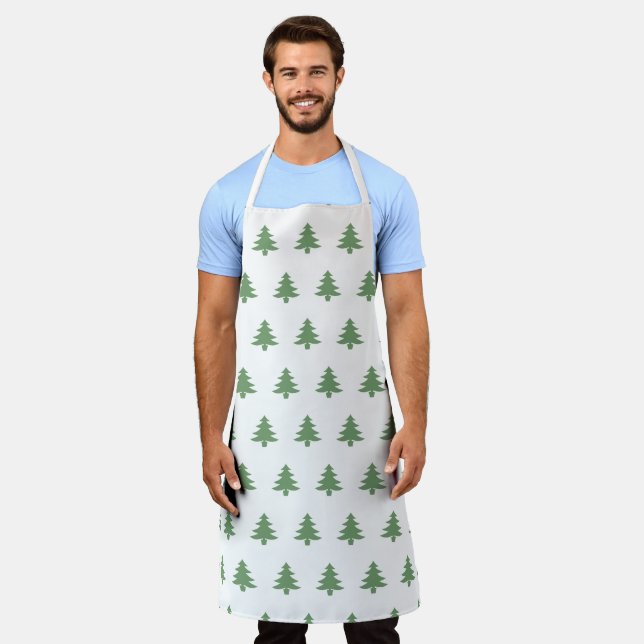 Weihnachtsbaumen Schürze (Getragen)