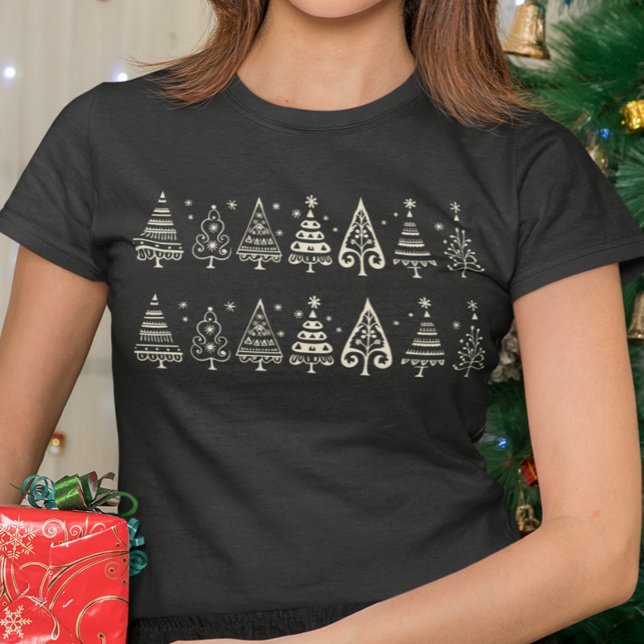 Weihnachtsbaumen Skandinavien Minimalistisch T-Shirt (Von Creator hochgeladen)