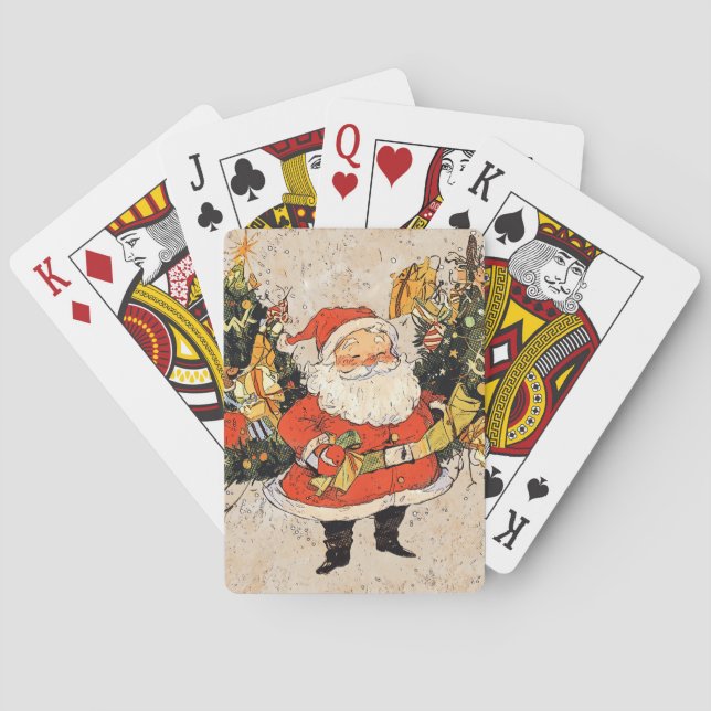 Weihnachtsbaumen Spielkarten (Rückseite)