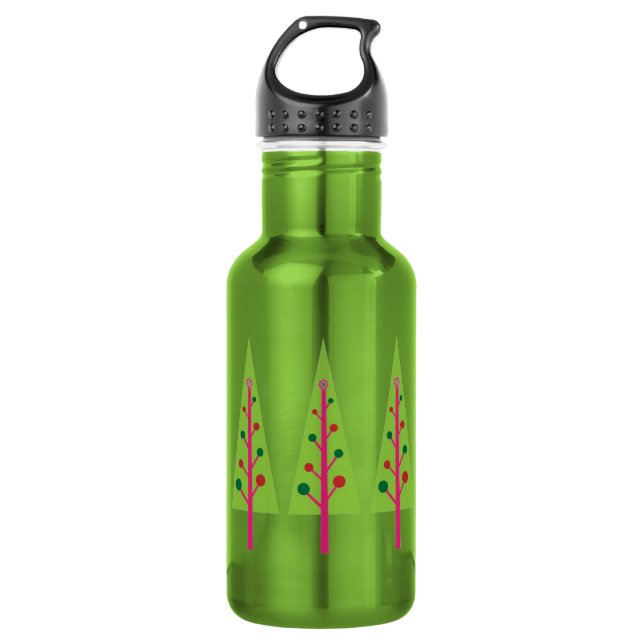 Weihnachtsbaumen Trinkflasche (Vorderseite)