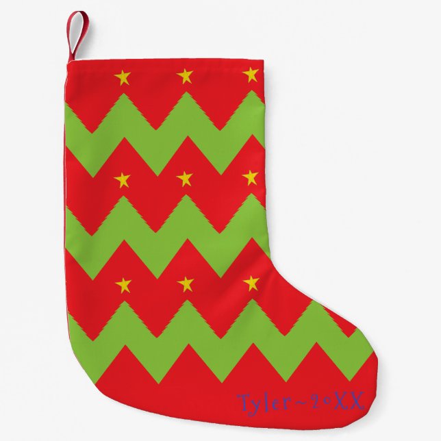 Weihnachtsbaumen "Weihnachtsbaumen" - Strumpf Kleiner Weihnachtsstrumpf (Vorderseite)