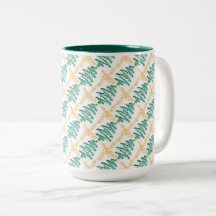 Weihnachtsbaumen Zweifarbige Tasse