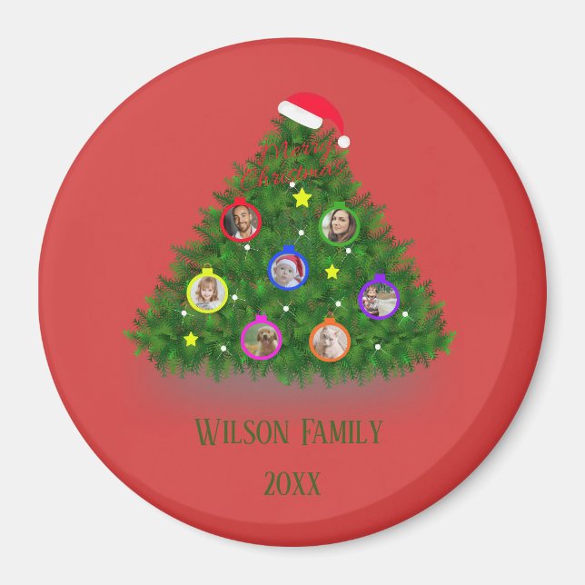 Weihnachtsbaumfamilien - Fotos Magnet (Vorne)