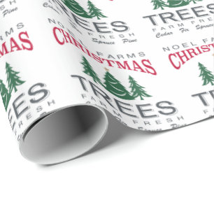 WEIHNACHTSBaumfarm Geschenkpapier