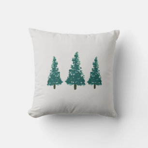 Weihnachtsbaumfarm Illustration Holiday Kissen