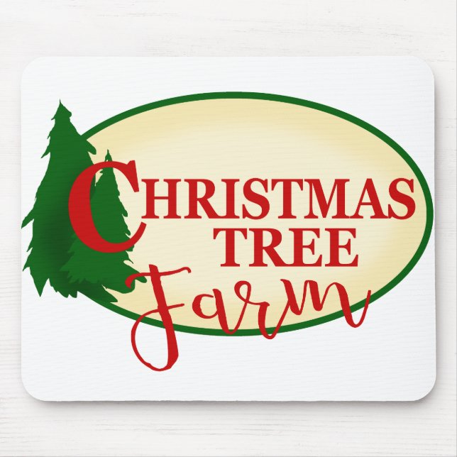Weihnachtsbaumfarm Mousepad (Vorne)