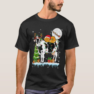 Weihnachtsbaumfarm Santa Cat Ridding Rentierfarm T-Shirt