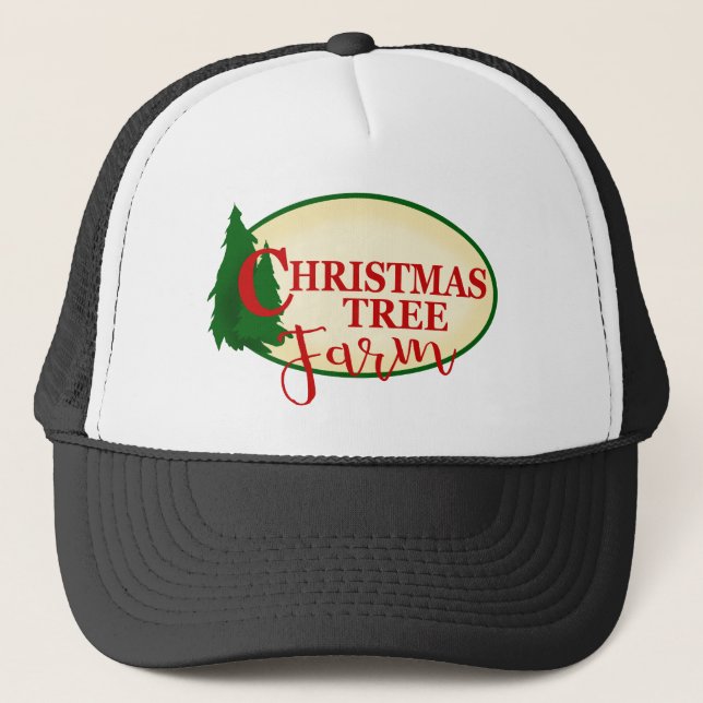 Weihnachtsbaumfarm Truckerkappe (Vorderseite)