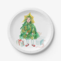 Weihnachtsbaumfest - niedliches kleines Mädchen
