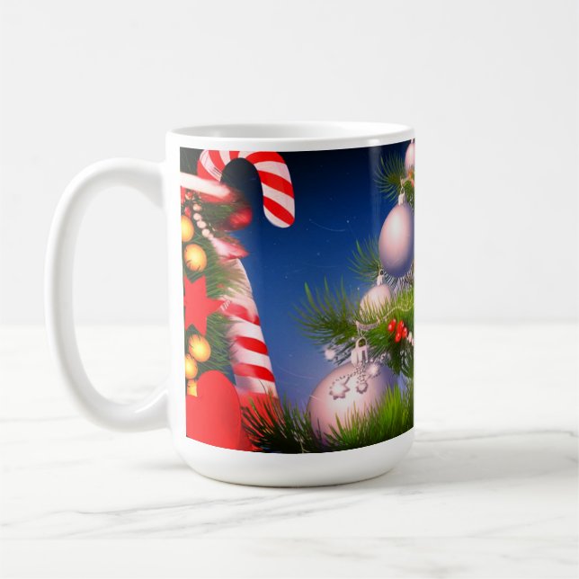 Weihnachtsbaumgeschenk Candy Coffee Tasse (Links)