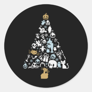 Weihnachtsbaumgeschenk des Geisters, Gewittergeist Runder Aufkleber