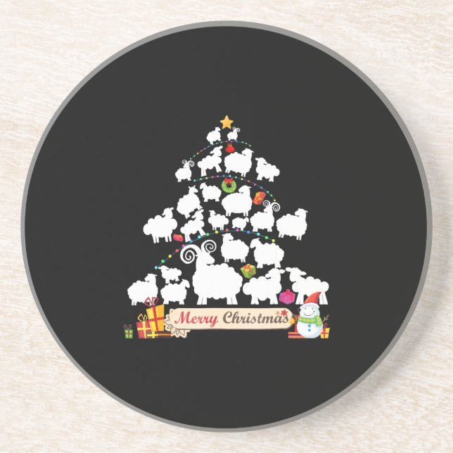 Weihnachtsbaumgeschenk | Funny Christmas Geschenke Getränkeuntersetzer (Vorne)