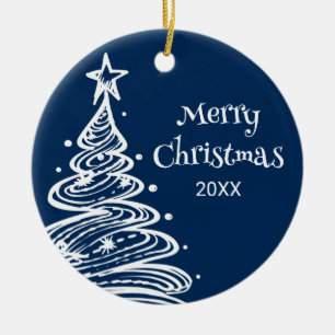 Weihnachtsbaumgeschenk für Familien Foto Keramik Ornament