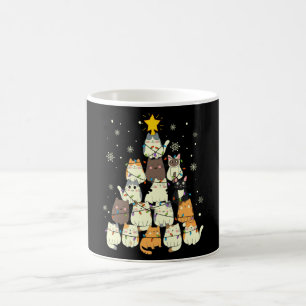 Weihnachtsbaumgeschenk für Katzen, Katzen liebt D Kaffeetasse