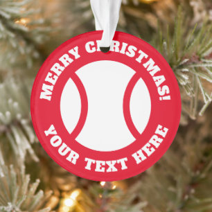 Weihnachtsbaumgeschenk für Tennisspieler Ornament