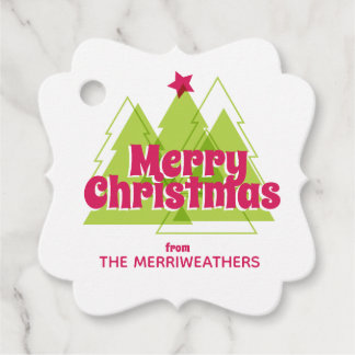 Weihnachtsbaumgeschenk-Tag Geschenkanhänger