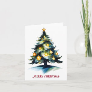 Weihnachtsbaumgrüße Karte