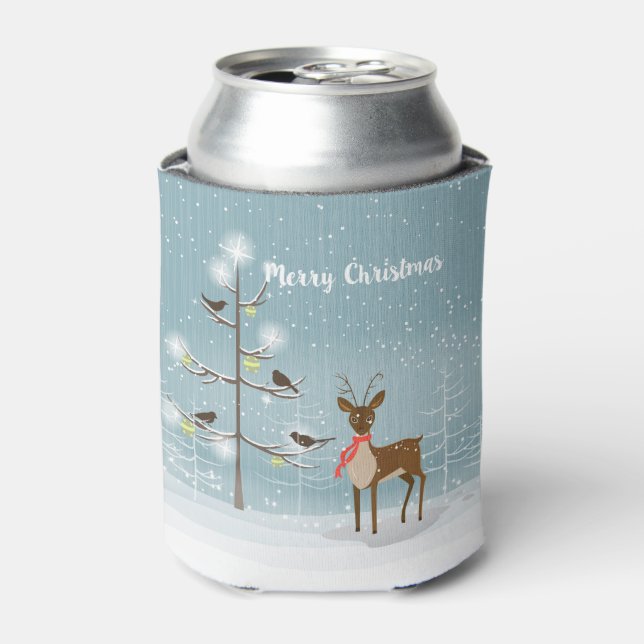 WeihnachtsbaumIllustration Dosenkühler (Kanne Vorderseite)