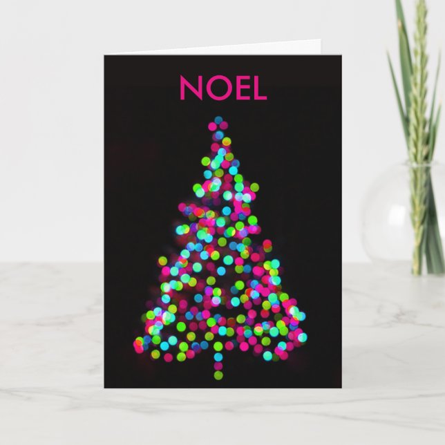 Weihnachtsbaumjuwelen Personalisiert Feiertagskarte (Vorderseite)