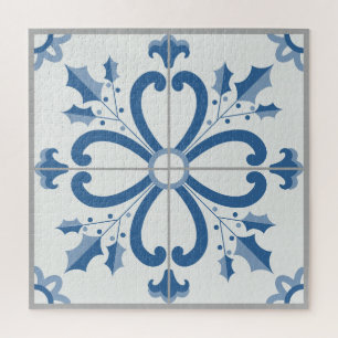 Weihnachtsbaumkacheln, Blätter und Blume