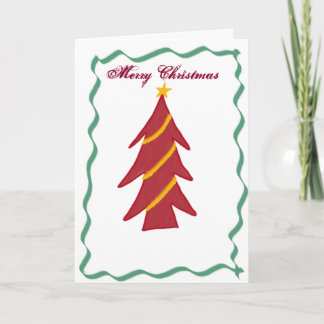 Weihnachtsbaumkarte Feiertagskarte