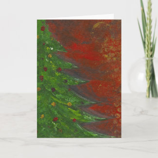 Weihnachtsbaumkarte Feiertagskarte