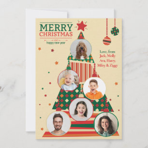 Weihnachtsbaumkarte Foto Feiertagskarte