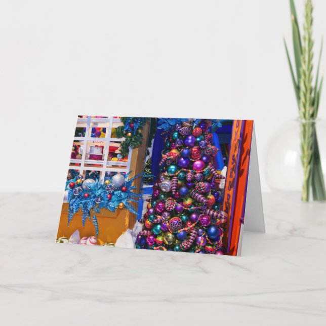 Weihnachtsbaumkarte Karte (Vorderseite)