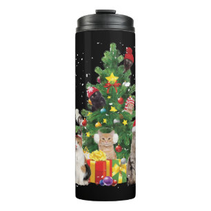 Weihnachtsbaumkatzen - Katzenschwitzer Thermosbecher