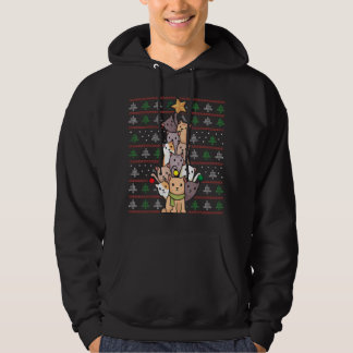 Weihnachtsbaumkatzen Weihnachtskatze Hoodie
