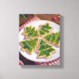 Weihnachtsbaumkekse Leinwanddruck