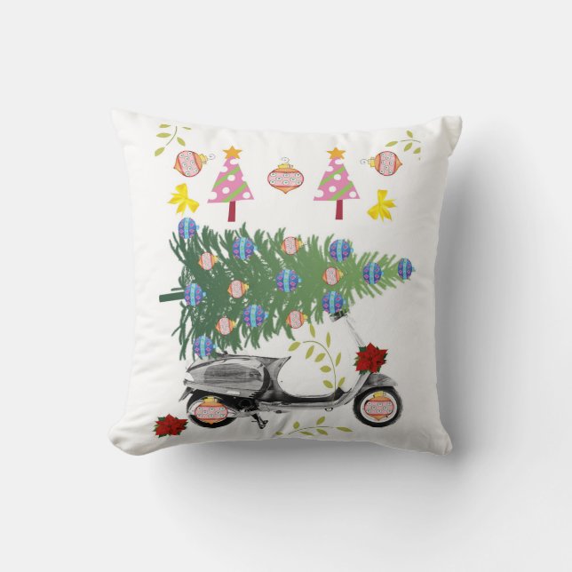 Weihnachtsbaumkissen, Fahrrad Kissen (Vorderseite)
