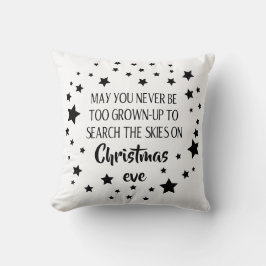 Weihnachtsbaumkissen mit inspirierendem Zitat Kissen