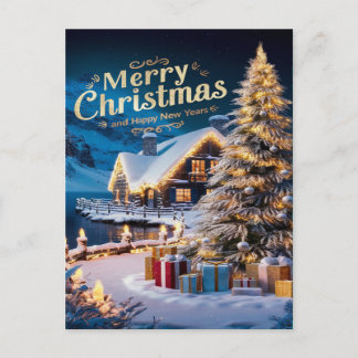 Weihnachtsbaumklettern Freuden Postkarte
