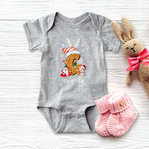 Weihnachtsbaumkuchen Alphabet G Baby Strampler