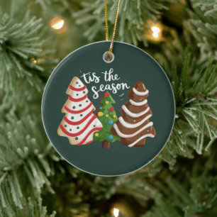 Weihnachtsbaumkuchen Die Zeit Ist Da Xmas Ferien Keramik Ornament