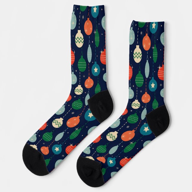 Weihnachtsbaumkugel-Socken Socken (Linkes Detail)