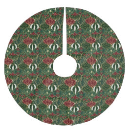 Weihnachtsbaumkugeln Dunkelgrüner Baumrock Polyester Weihnachtsbaumdecke