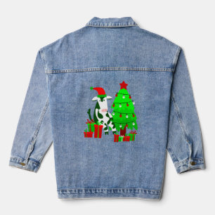Weihnachtsbaumkuh Jeansjacke