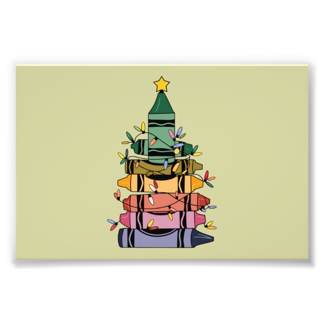 Weihnachtsbaumlehrer Lebensgeschenke Fotodruck (Vorne)