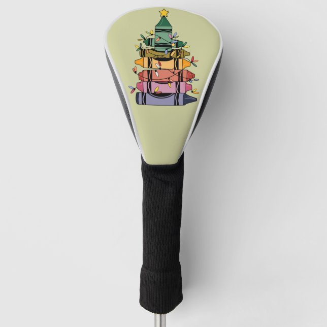 Weihnachtsbaumlehrer Lebensgeschenke Golf Headcover (Vorderseite)