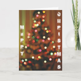 Weihnachtsbaumleuchten Karte