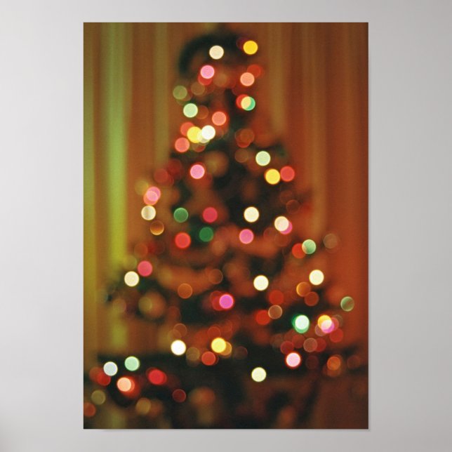 Weihnachtsbaumleuchten Poster (Vorne)