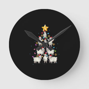 Weihnachtsbaumleuchten Weihnachtsgeschenk Runde Wanduhr