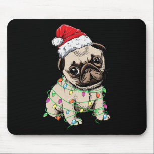 Weihnachtsbaumleuchten Weihnachtsmannmütze Weihnac Mousepad