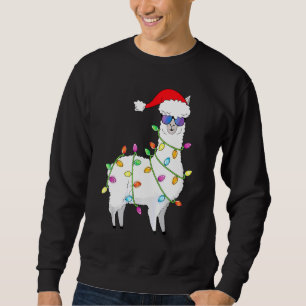 Weihnachtsbaumlichter Llama Xmas Sweatshirt