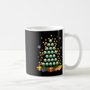 Weihnachtsbaumlichter Volleyball Ball Weihnachtsma Kaffeetasse